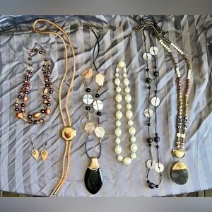 Vintage Beaded Costume Jewelry Lot  7 Items